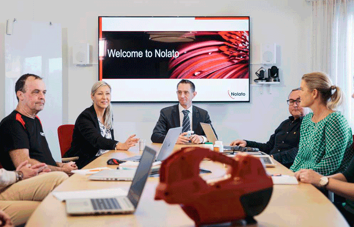 Nolato Torekov - employees in meeting room