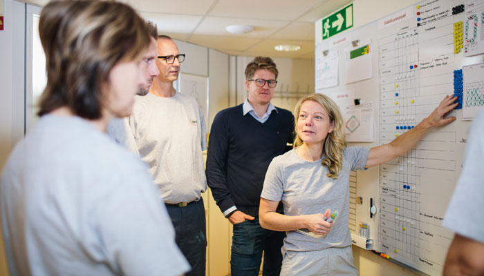 Employees in meeting