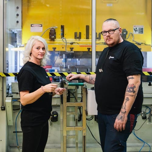 Nolato Lövepac employees in production