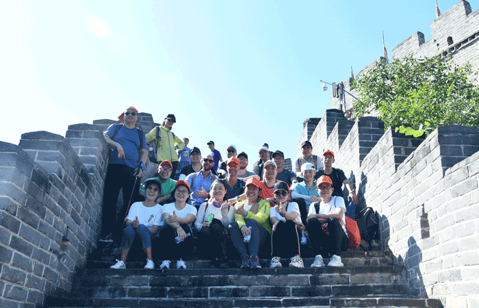 Nolato Beijing team at the Great Wall in China