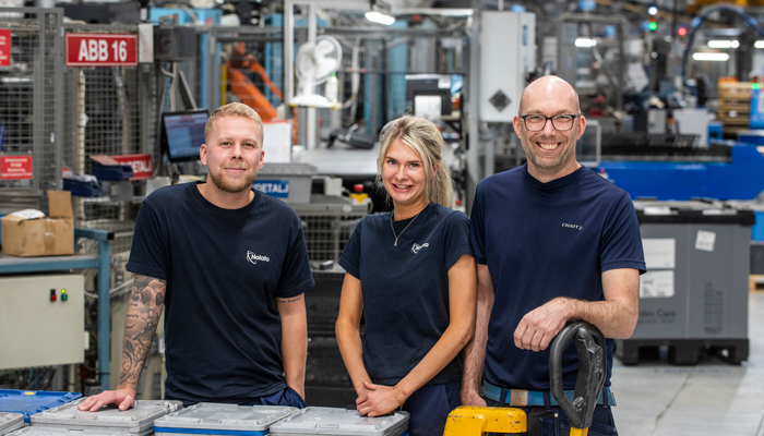 Employees in Nolato Gota production