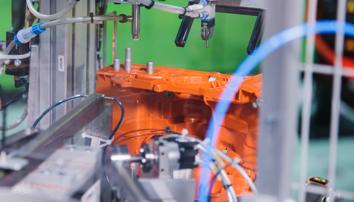 Product in production of Nolato Polymer