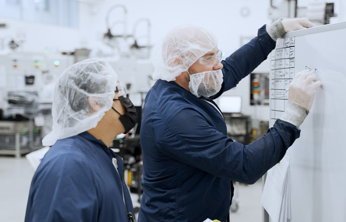 Employees in production at Nolato Contour