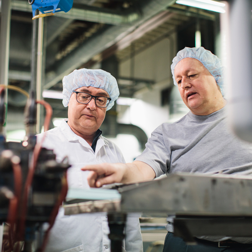 Employees in production