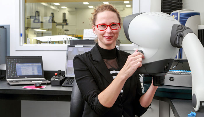 Employee in production