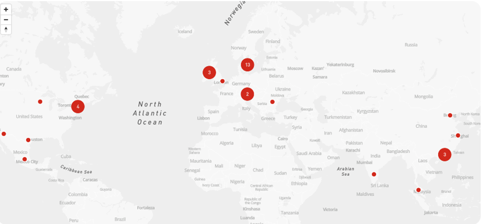 Map - Nolato all sites