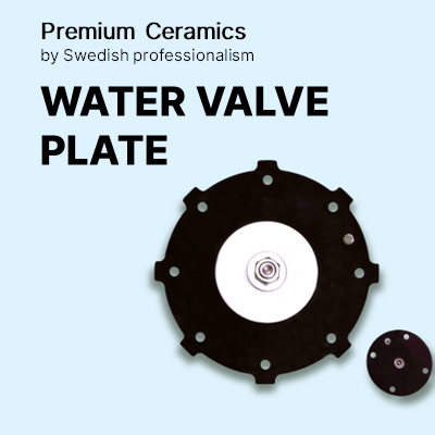 Alumina product-water valve plate