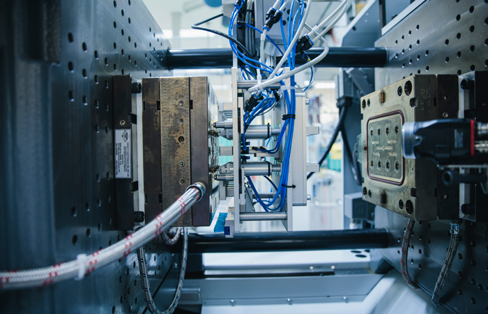 Injection molding plastic production