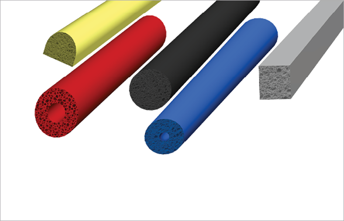 Silicone sponge extrusion products