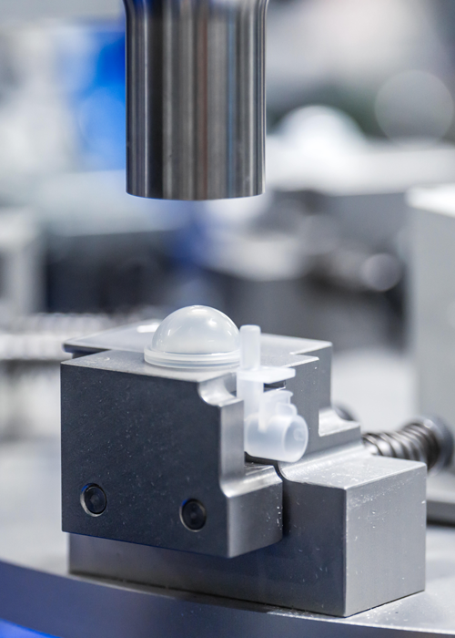 Ultrasonic welding of polymer product