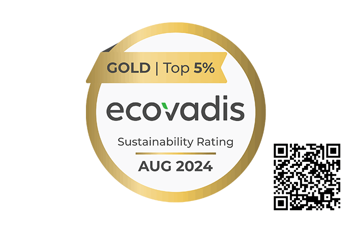 EcoVadids gold rating logo