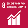 UN Global goals icon no 8
