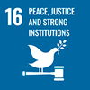 UN Global goals icon no 16