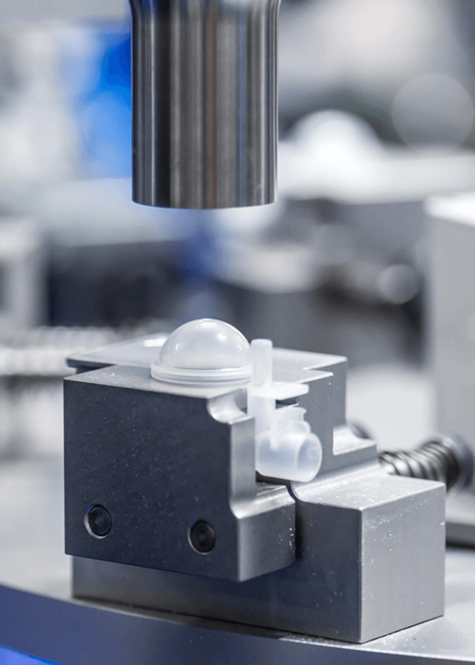 Ultrasonic welding of polymer product