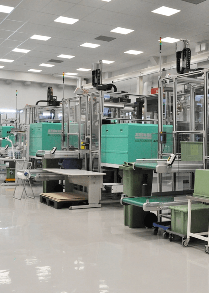 Injection molding machines at Nolato MediTor