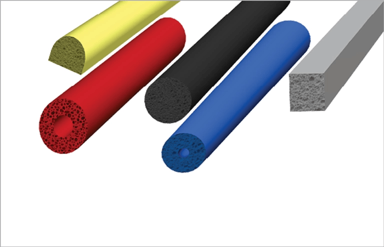Silicone sponge extrusion products